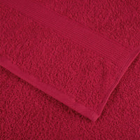 Asciugamani per Ospiti SOLUND 2 pz Rossi 30x50 cm 600 g/m² 137398