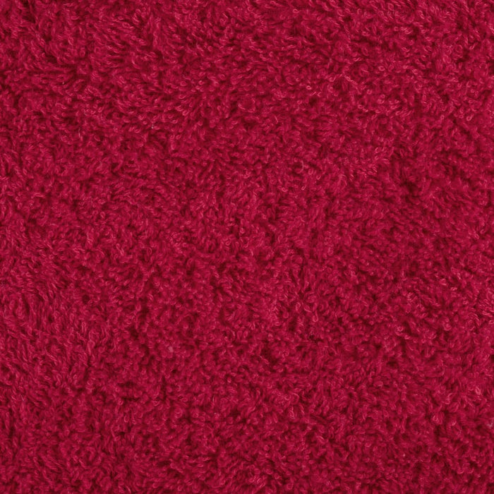 Asciugamani Premium SOLUND 10 pz Rosso 100x200 cm 600 g/m² 137415