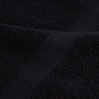 vidaXL Panni per il viso SOLUND 4 pcs Nero Cotone