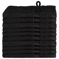 Panni per il viso SOLUND 10 pcs Nero Cotone 137418