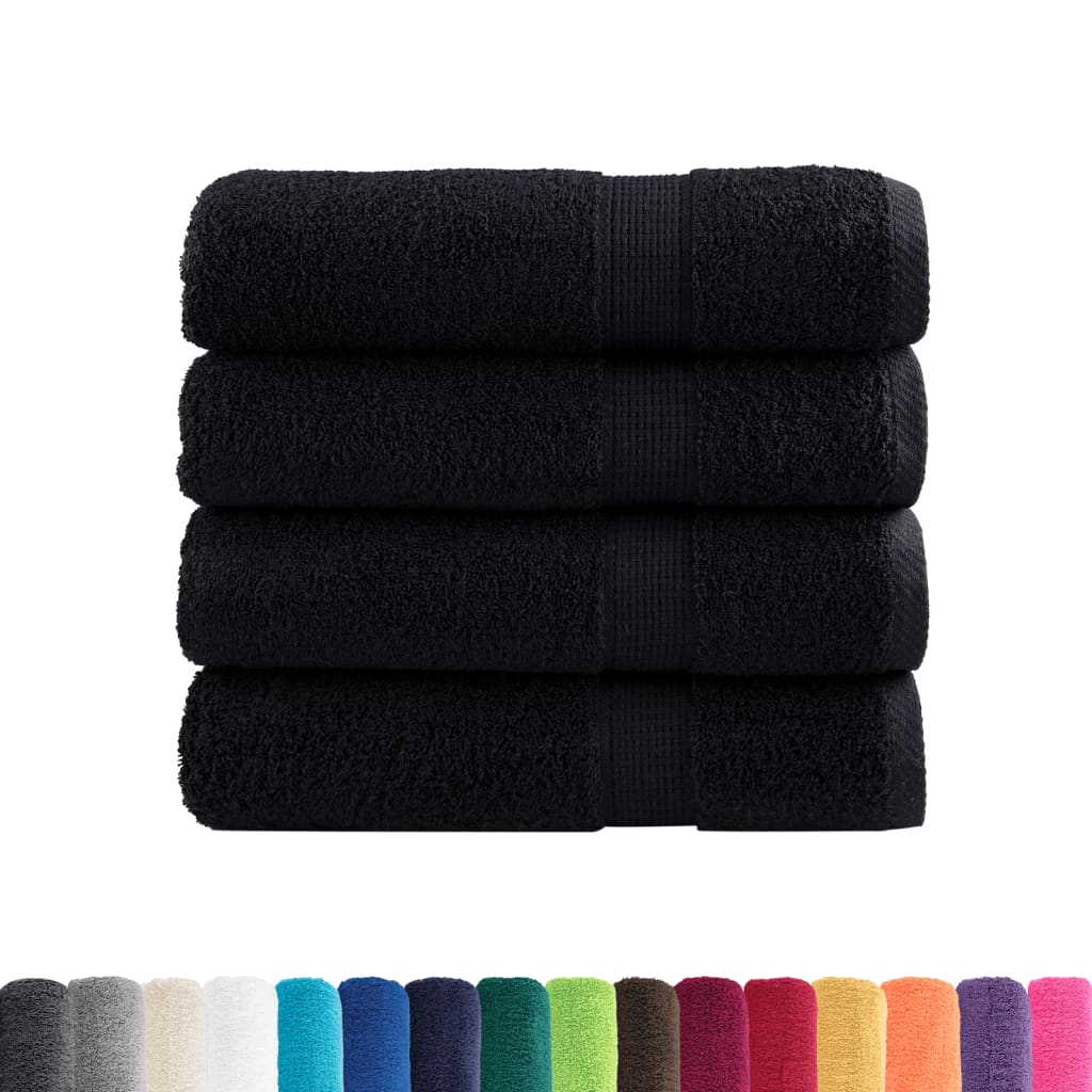 vidaXL Asciugamani da Bagno SOLUND 2 pz Verdi 100x150 cm 600 g/m²