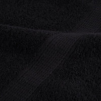 Asciugamani SOLUND 10 pz Neri 100x200 cm 600 g/m² 137439