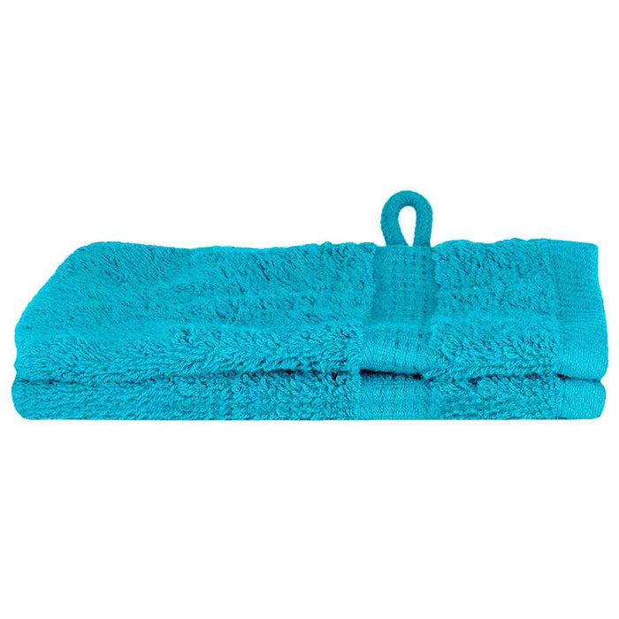Panni per il viso SOLUND 2 pcs Turchese Cotone 137440