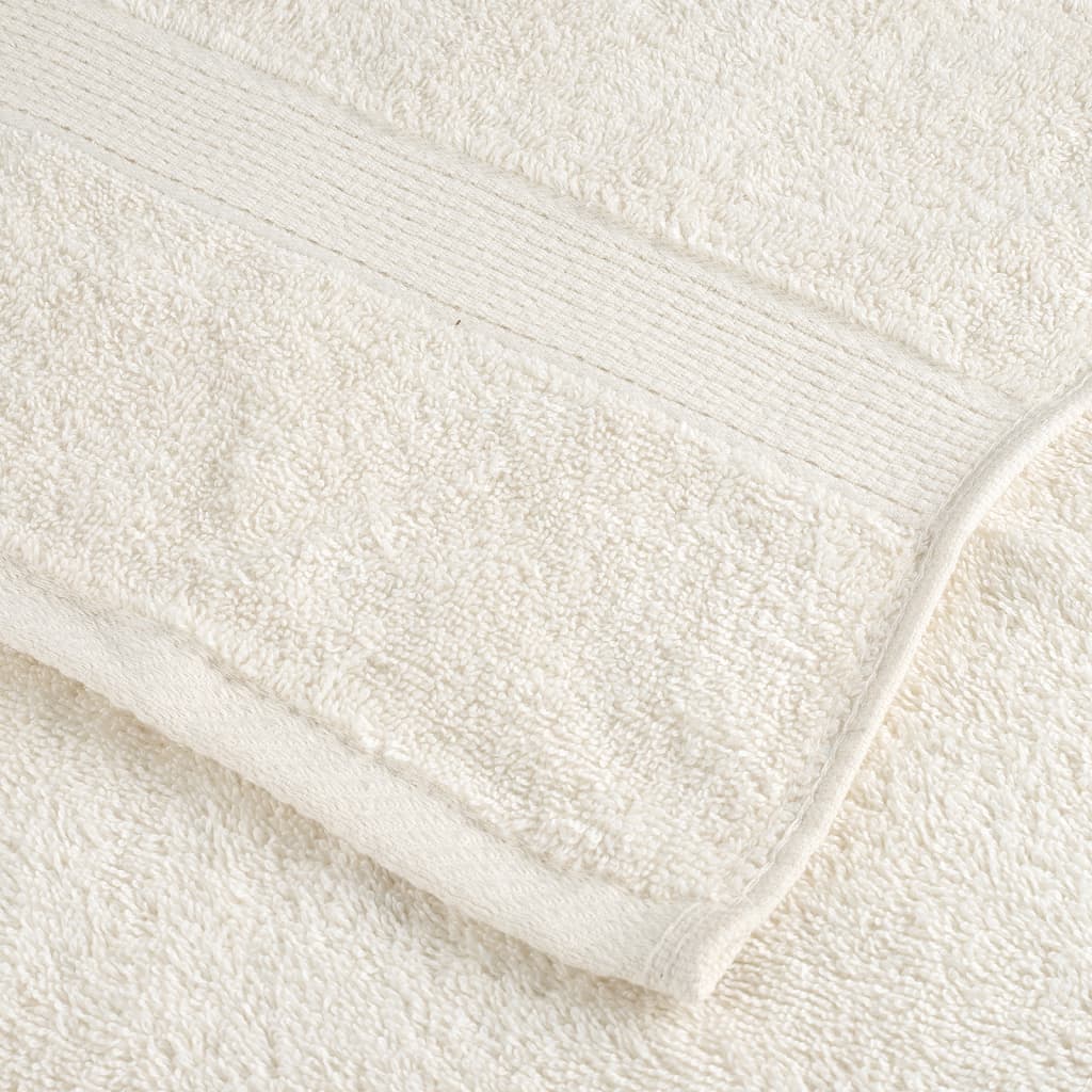 vidaXL Asciugamani per Sauna SOLUND 2 pz Crema 80x200 cm 600 g/m²