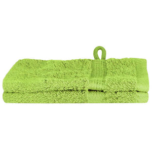 vidaXL Panni per il viso SOLUND 2 pcs Mela verde Cotone
