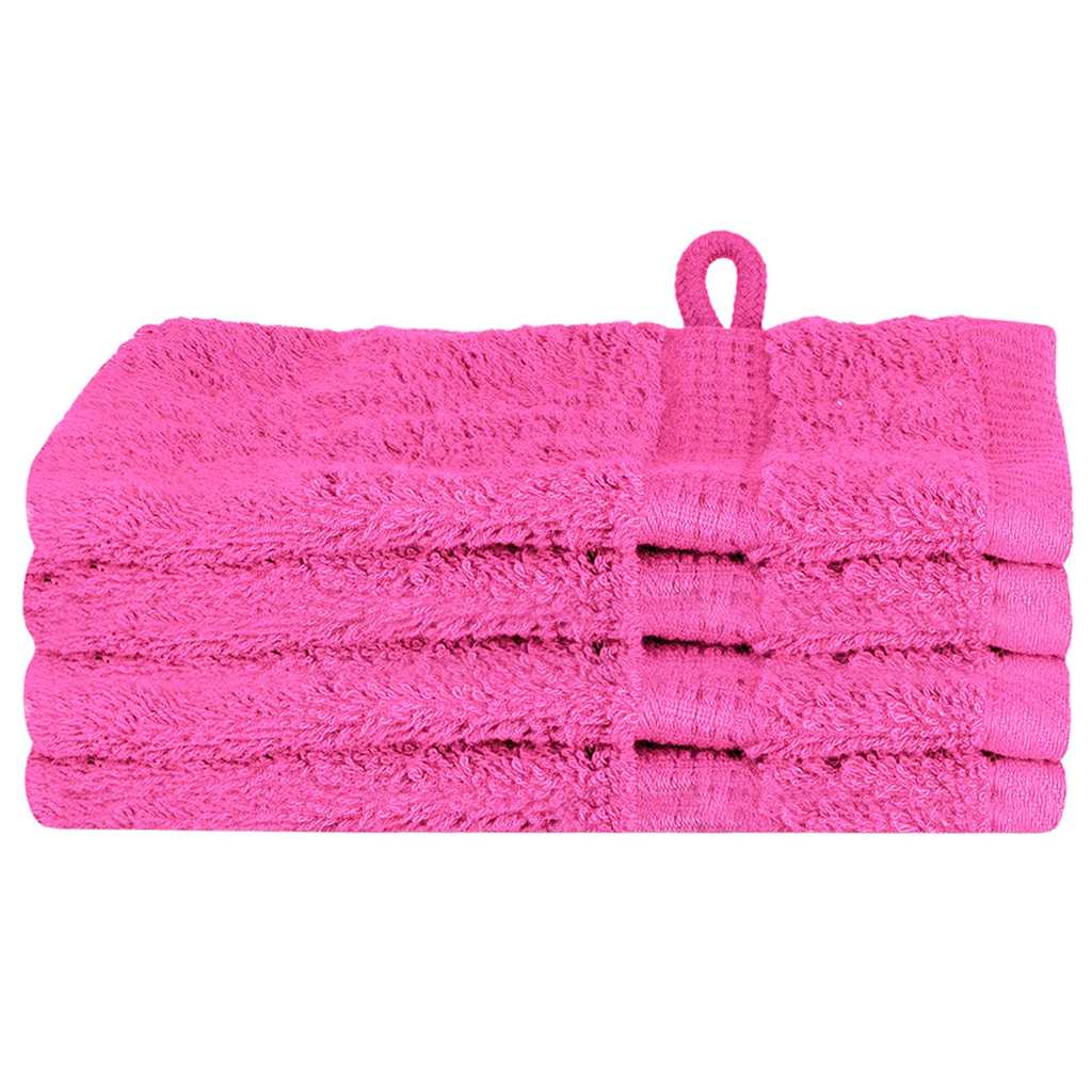 vidaXL Panni per il viso SOLUND 4 pcs Rosa Cotone