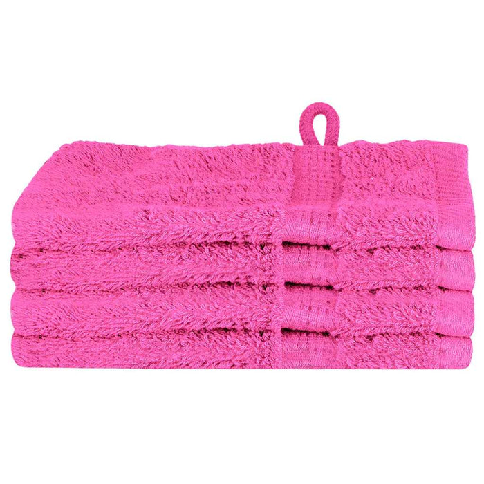 vidaXL Panni per il viso SOLUND 4 pcs Rosa Cotone