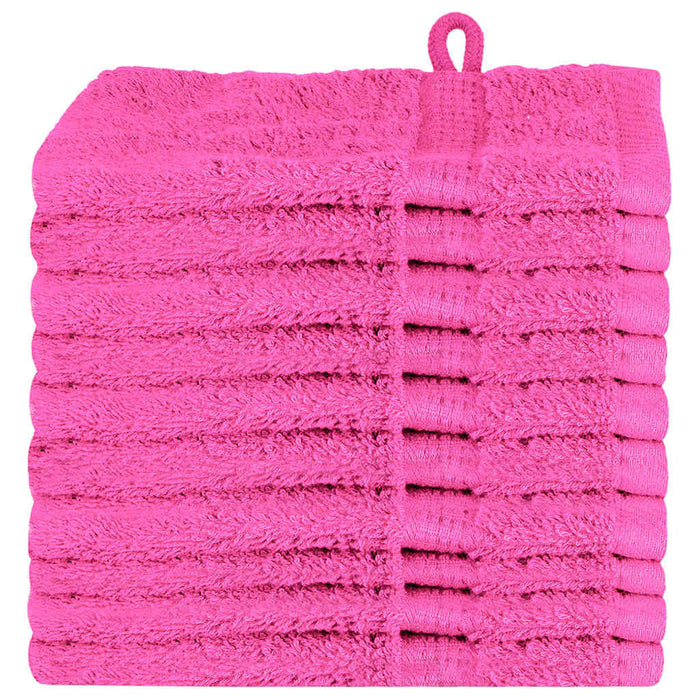 vidaXL Panni per il viso SOLUND 10 pcs Rosa Cotone