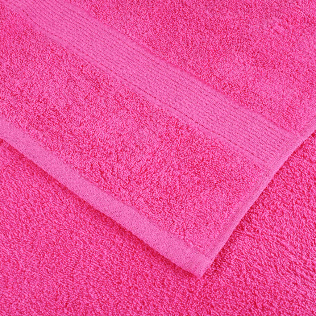 vidaXL Asciugamani Premium SOLUND 2 pz Rosa 30x30 cm 600 g/m²