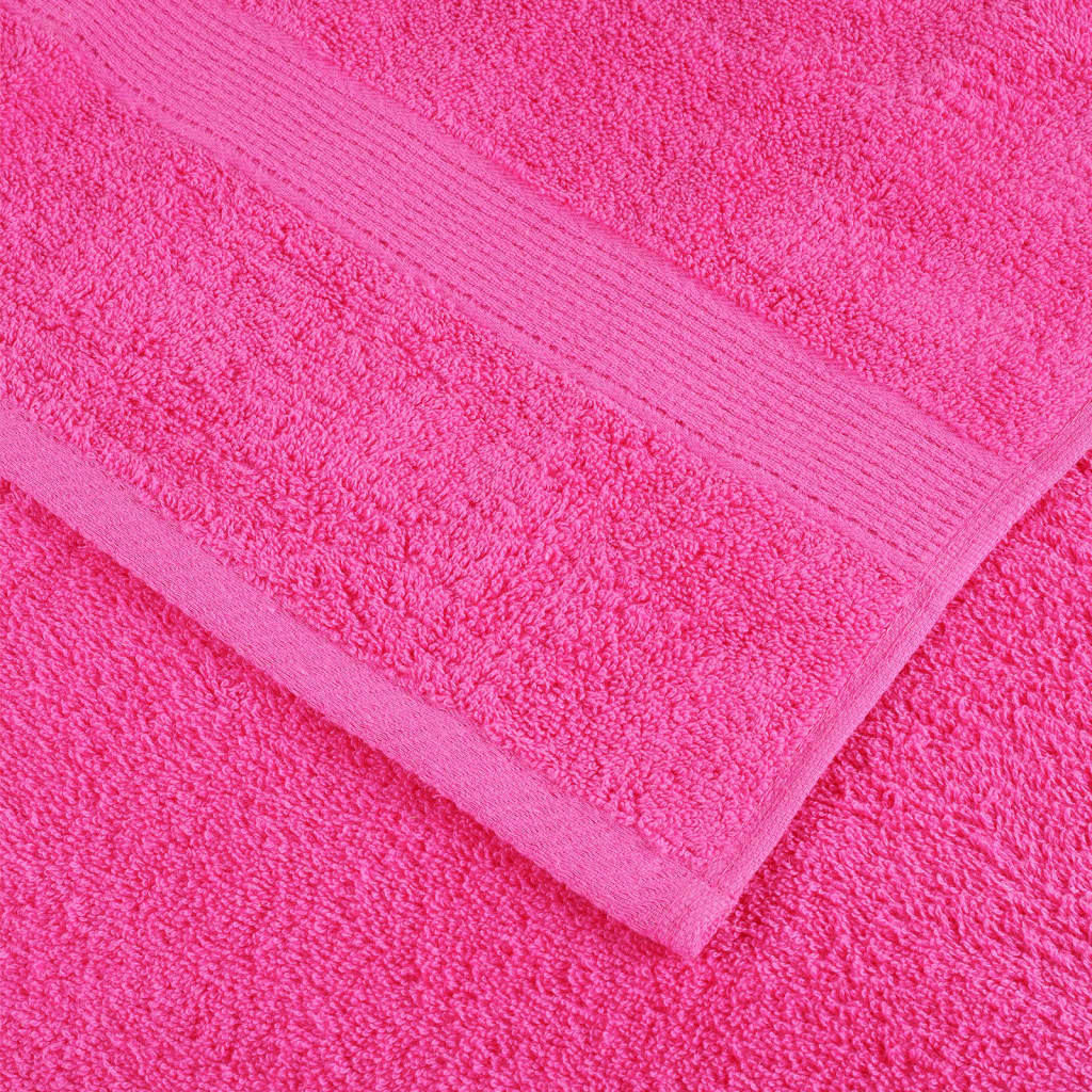 Asciugamani da Doccia SOLUND 10 pz Rosa 70x140 cm 600 g/m² 137526