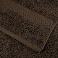 vidaXL Set ASciugamani SOLUND 8 pz Marroni 600 gsm