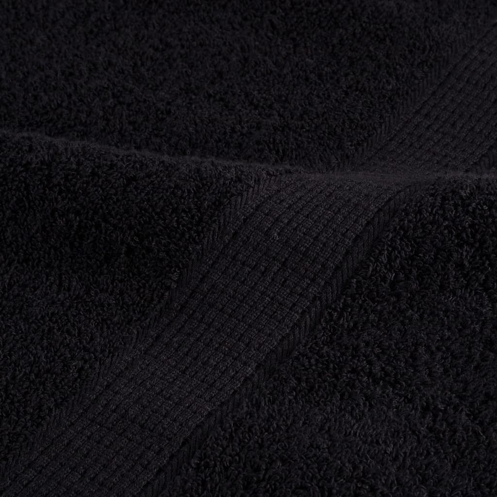 Set ASciugamani SOLUND 8 pz Neri 600 gsm 137548