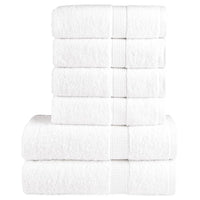 Set ASciugamani SOLUND 6 pz Bianchi 600 gsm