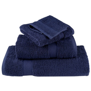 Set ASciugamani SOLUND 8 pz Blu Navy 600 gsm