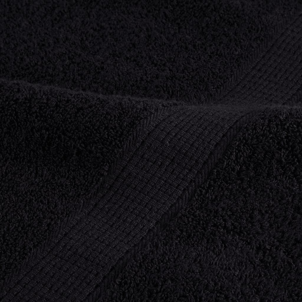 Set ASciugamani SOLUND 6 pz Neri 600 gsm 137565