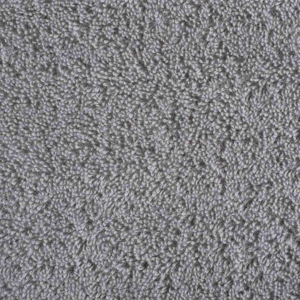 vidaXL Set ASciugamani SOLUND 12 pz Grigio 600 gsm