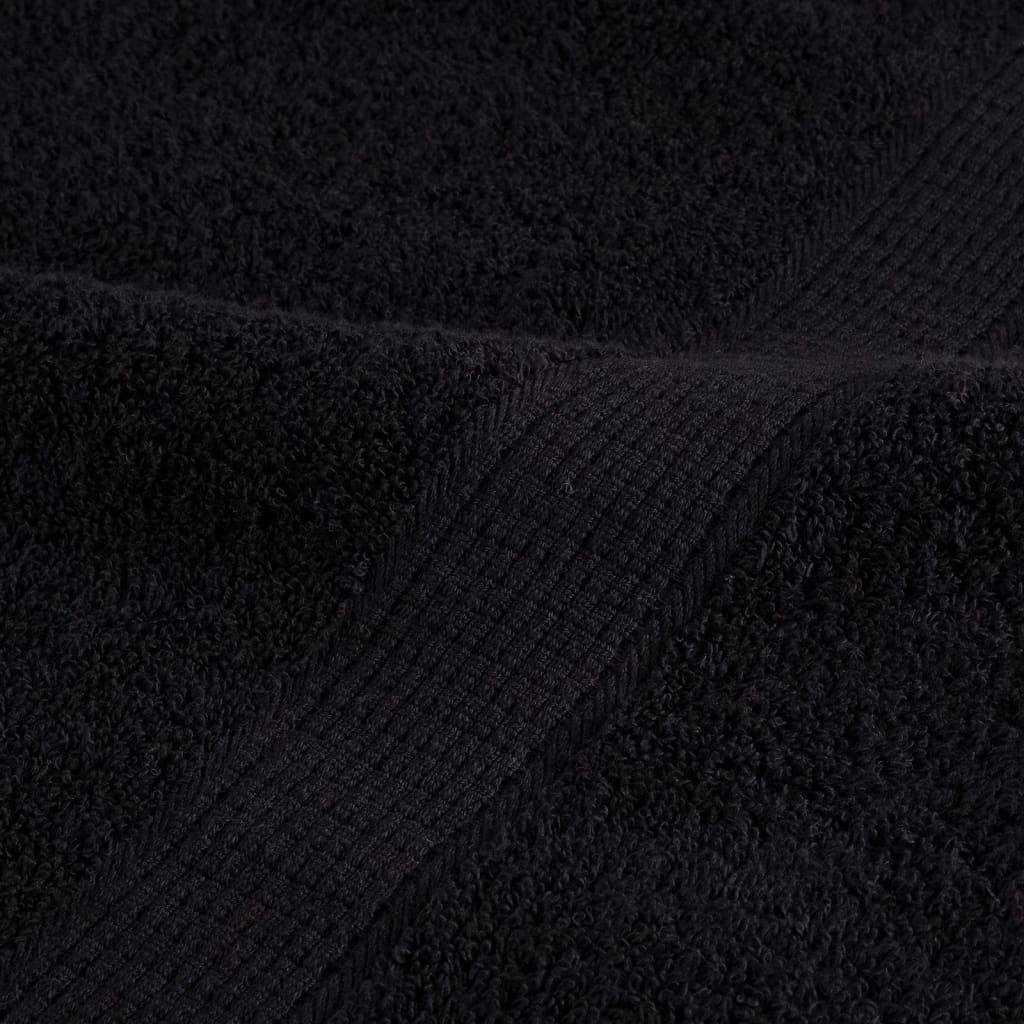 Set ASciugamani SOLUND 12 pz Neri 600 gsm 137582