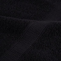 vidaXL Set ASciugamani SOLUND 12 pz Neri 600 gsm