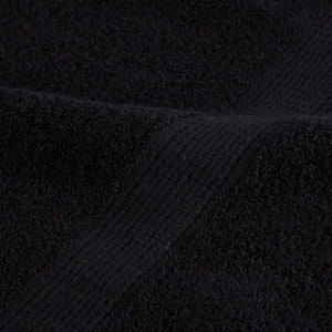 vidaXL Set ASciugamani SOLUND 12 pz Neri 600 gsm