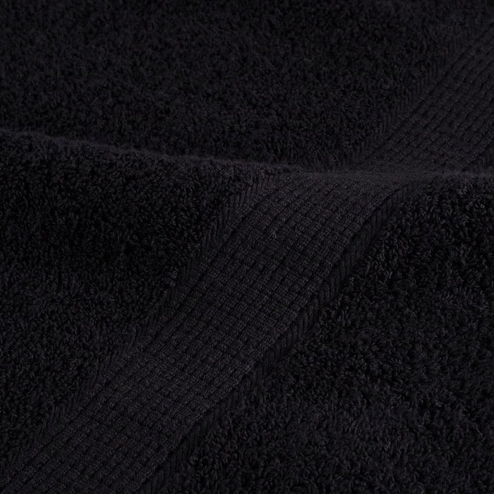 vidaXL Set ASciugamani SOLUND 12 pz Neri 600 gsm