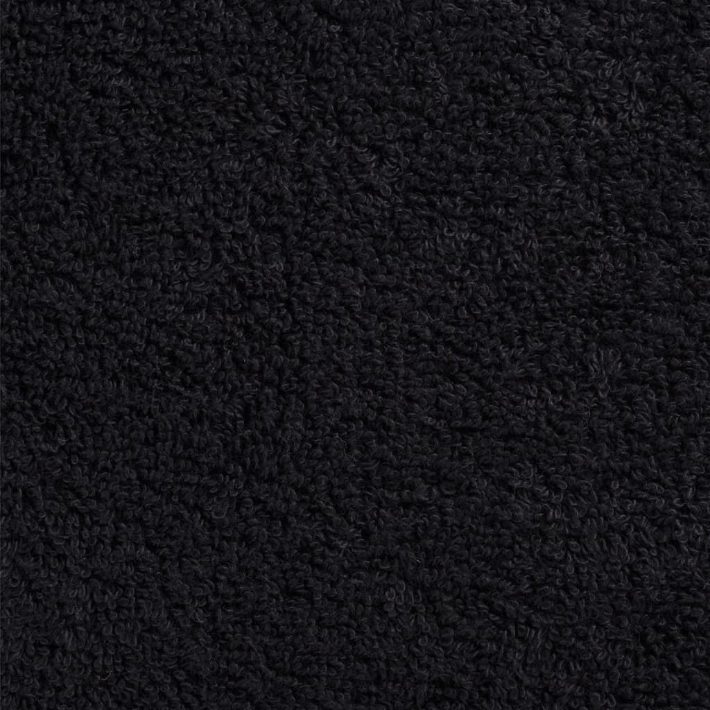 vidaXL Set ASciugamani SOLUND 12 pz Neri 600 gsm