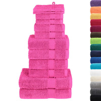 Set ASciugamani SOLUND 12 pz Rosa 600 gsm