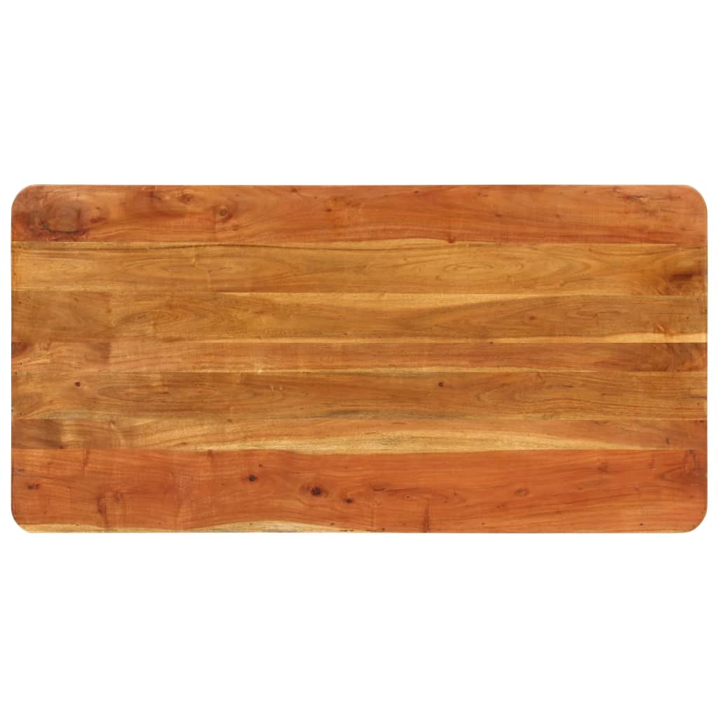 Tavolo da Pranzo 110x55x76 cm Legno Massello di Acacia
