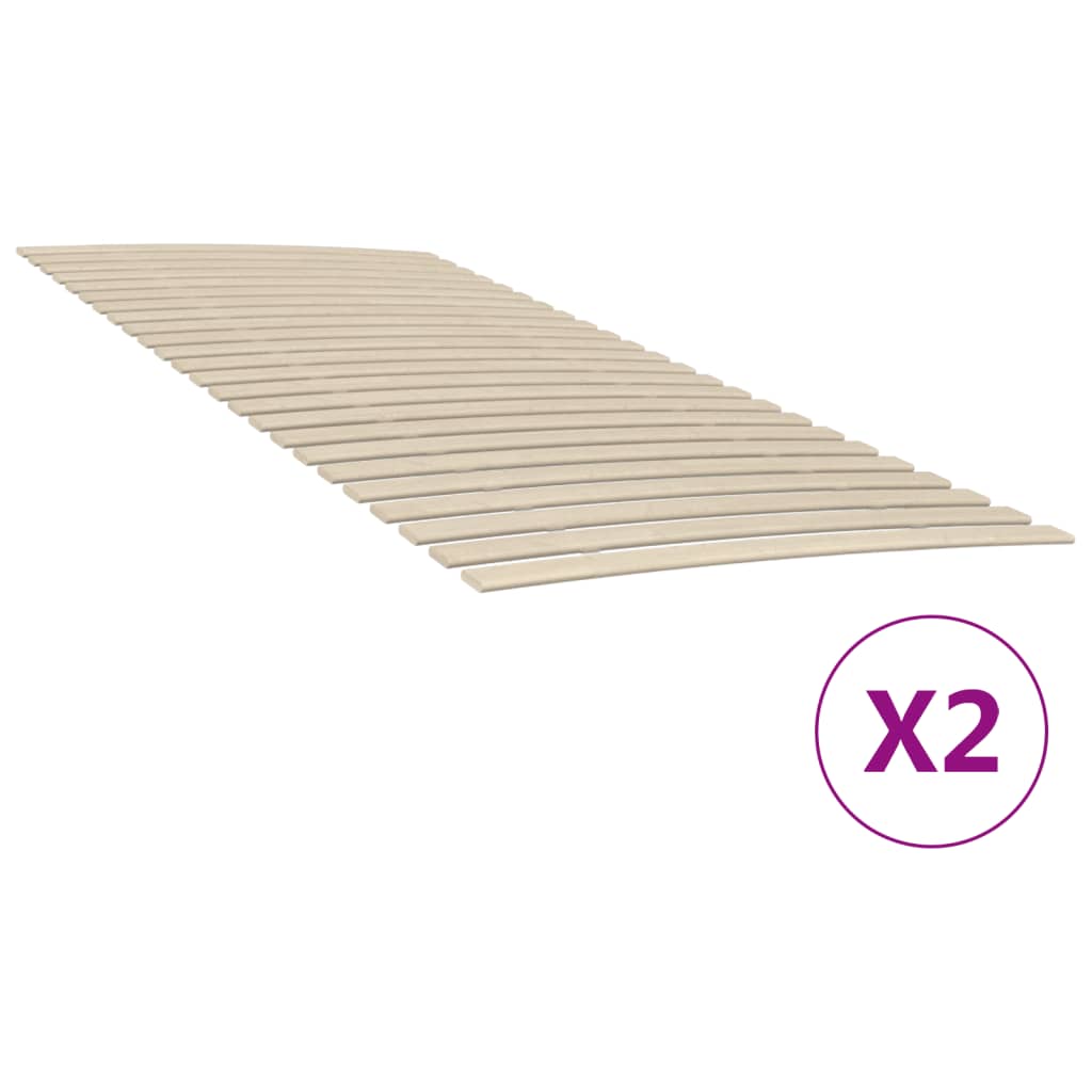 Reti a Doghe con 48 Doghe 2 pz 90x200 cmcod mxl 119386