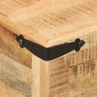 Comodino-Tavolino da notte 40x40x50 cm in Legno Massello di Mango