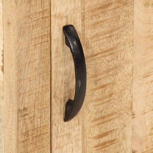 Comodino-Tavolino da notte 40x35x50 cm in Legno Massello di Mango