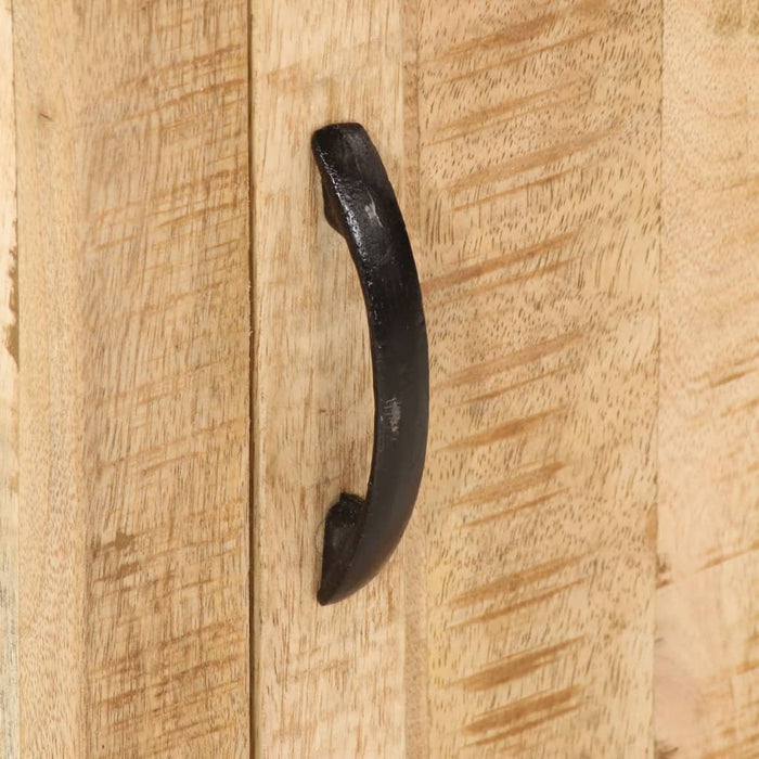 Comodino-Tavolino da notte 40x35x50 cm in Legno Massello di Mango