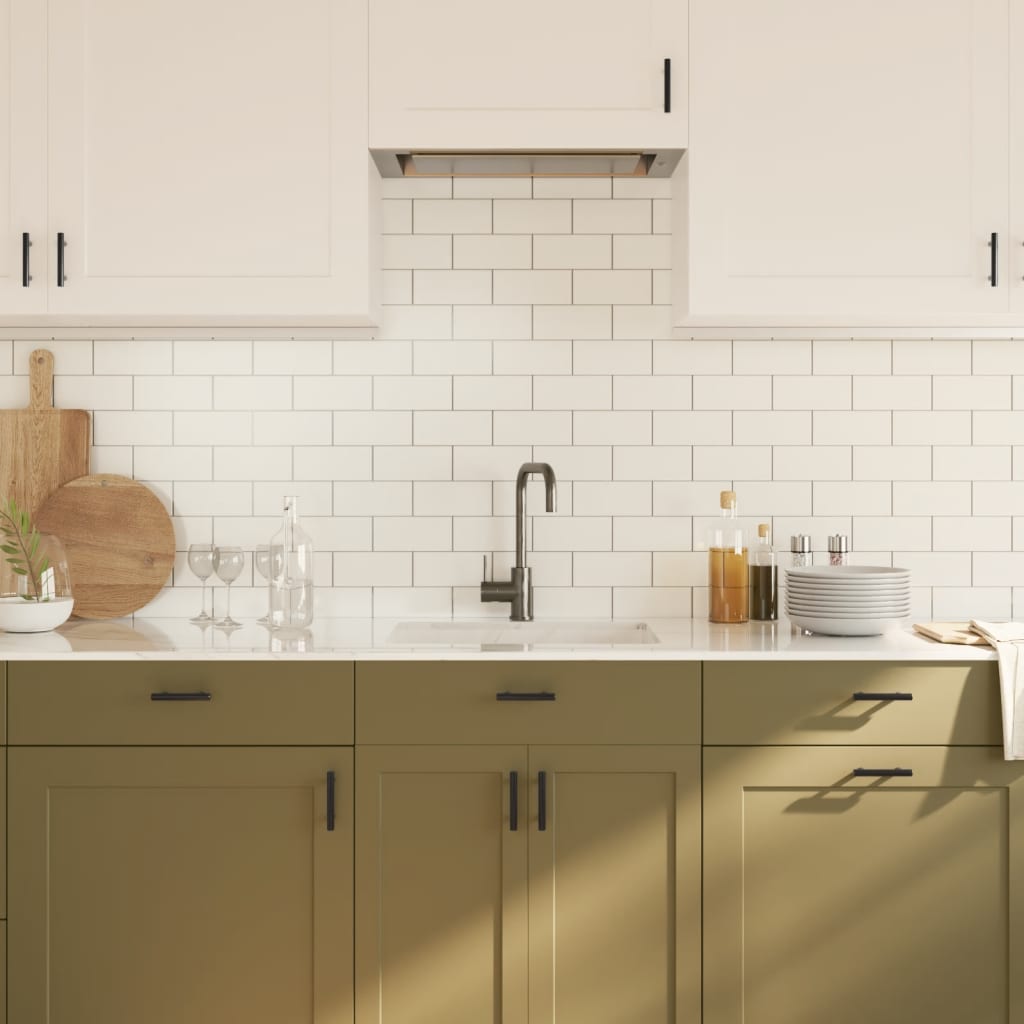 Maniglie per Mobili 20pz Nere 64 mm in Acciaio Inox 3203603