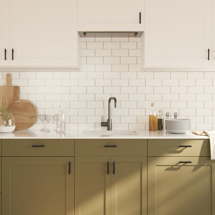 Maniglie per Mobili 20pz Nere 64 mm in Acciaio Inox 3203603