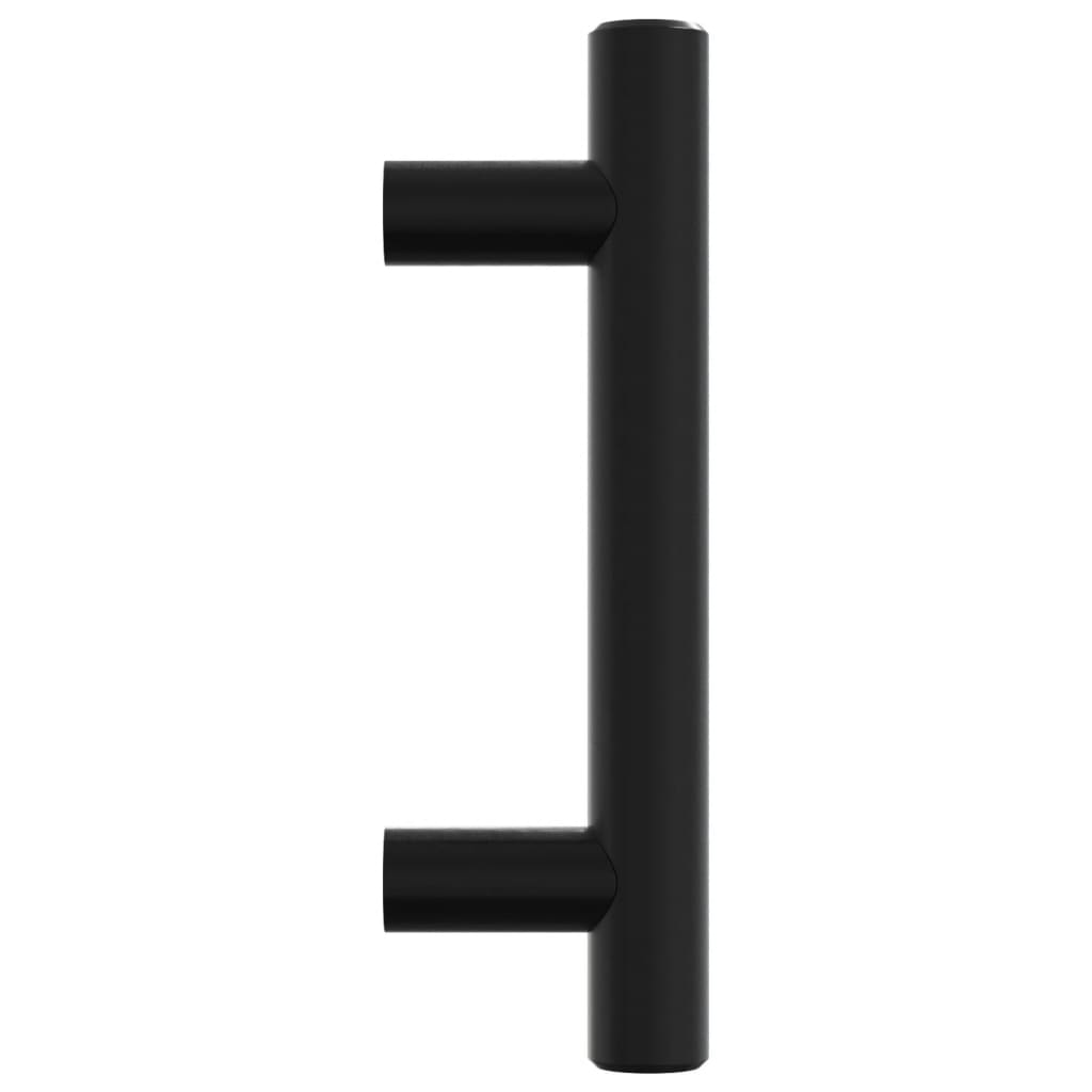 Maniglie per Mobili 20pz Nere 64 mm in Acciaio Inox 3203603