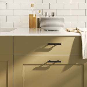 Maniglie per Mobili 20pz Nere 64 mm in Acciaio Inox 3203603