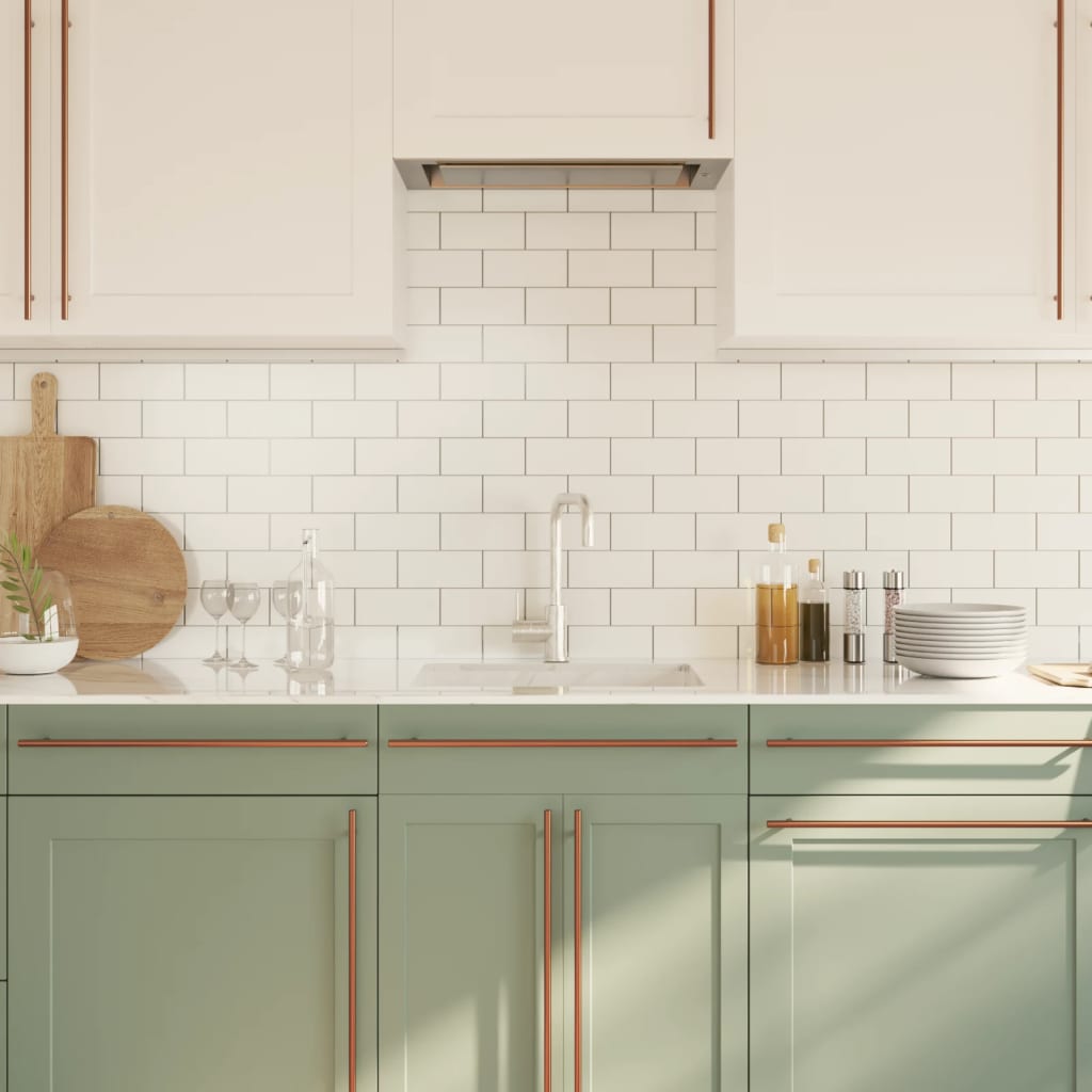 Maniglie per Mobili 20 pz Bronzo 480 mm in Acciaio Inox 3203618