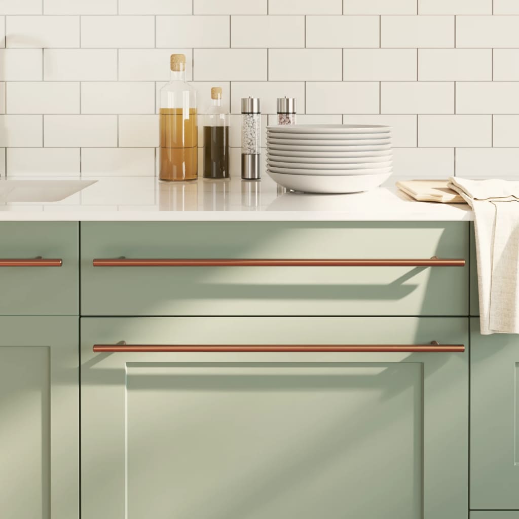 Maniglie per Mobili 20 pz Bronzo 480 mm in Acciaio Inoxcod mxl 85049