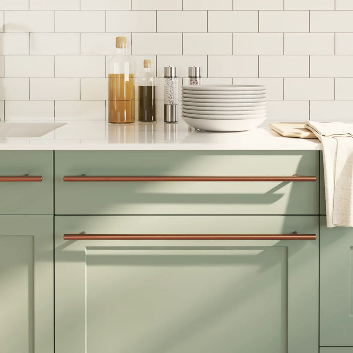 Maniglie per Mobili 20 pz Bronzo 480 mm in Acciaio Inoxcod mxl 85049