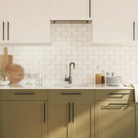 Maniglie per Mobili 10 pz Nere 192 mm in Acciaio Inox 3203627