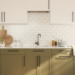 Maniglie per Mobili 10 pz Nere 192 mm in Acciaio Inox 3203627