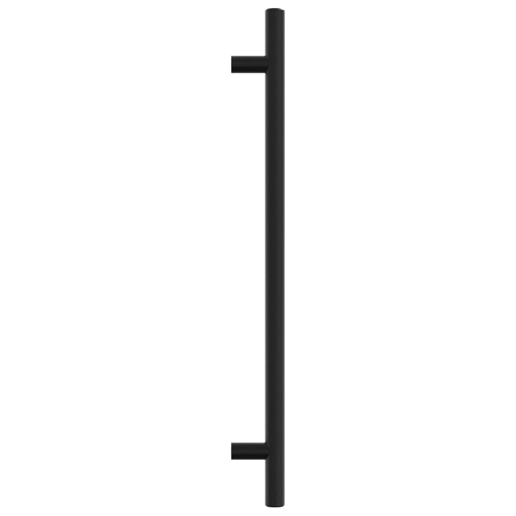 Maniglie per Mobili 10 pz Nere 224 mm in Acciaio Inox