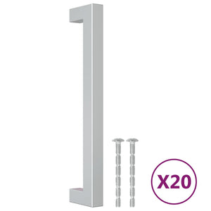 Maniglie per Mobili 20 pz Argento 160 mm in Acciaio Inox 3203638