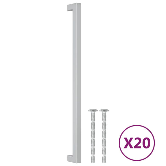 Maniglie per Mobili 20 pz Argento 320 mm in Acciaio Inox 3203641