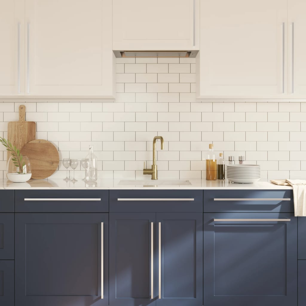 Maniglie per Mobili 20 pz Argento 480 mm in Acciaio Inox 3203642