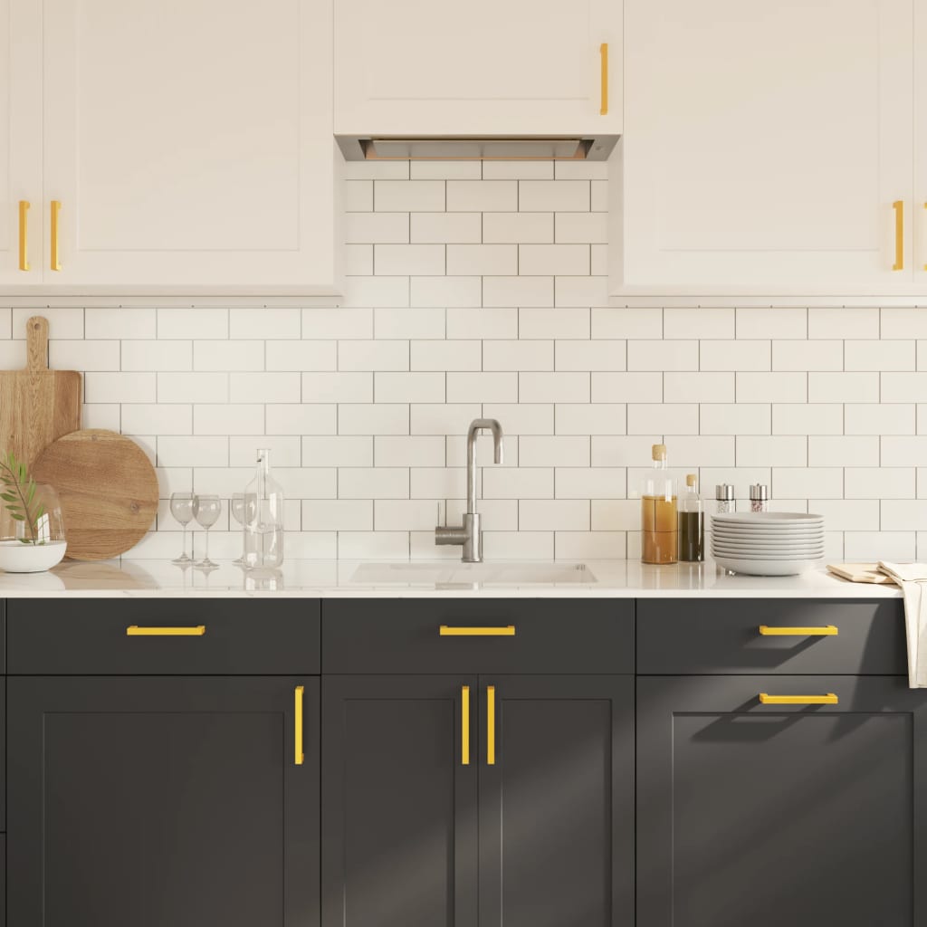 Maniglie per Mobili 20 pz Oro 128 mm in Acciaio Inox 3203645