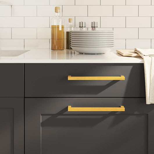 Maniglie per Mobili 20 pz Oro 224 mm in Acciaio Inoxcod mxl 132979