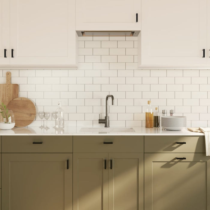 Maniglie per Mobili 20pz Nere 64 mm in Acciaio Inox 3203651