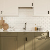 Maniglie per Mobili 20 pz Nere 96 mm in Acciaio Inox 3203652