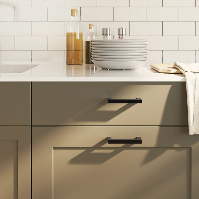 Maniglie per Mobili 20 pz Nere 96 mm in Acciaio Inoxcod mxl 109012