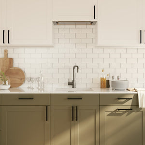 Maniglie per Mobili 20 pz Nere 160 mm in Acciaio Inox